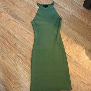 Tall Katrina Olive Green Midi Dress sweater dress small $59